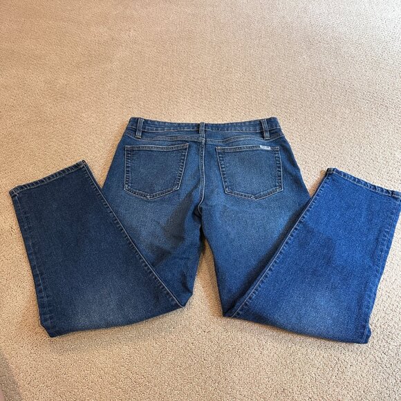 Joe's Jeans Niki Boyfriend Straight Leg Cuffable in Taffyta Size 30 Medium Wash - Picture 12 of 13